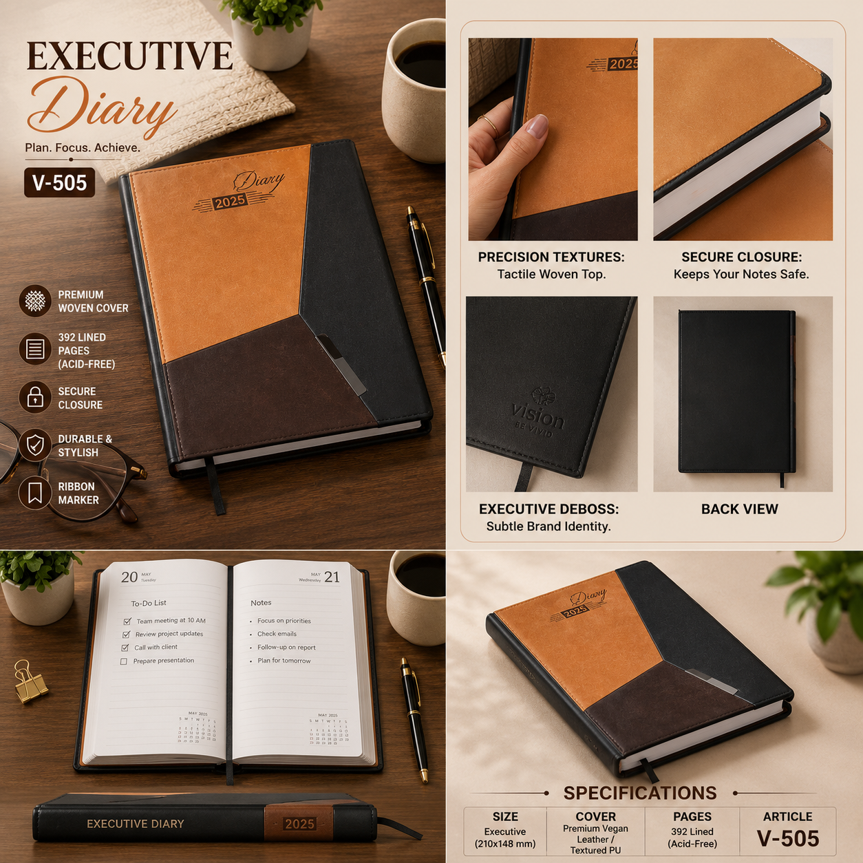 Special Leather Diary V-503