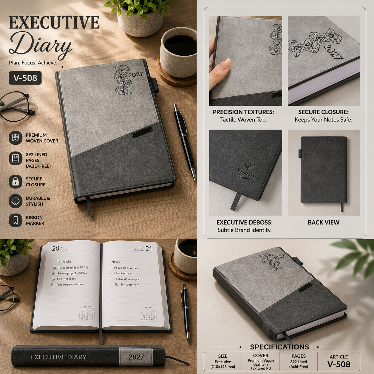 Special Leather Diary V-506