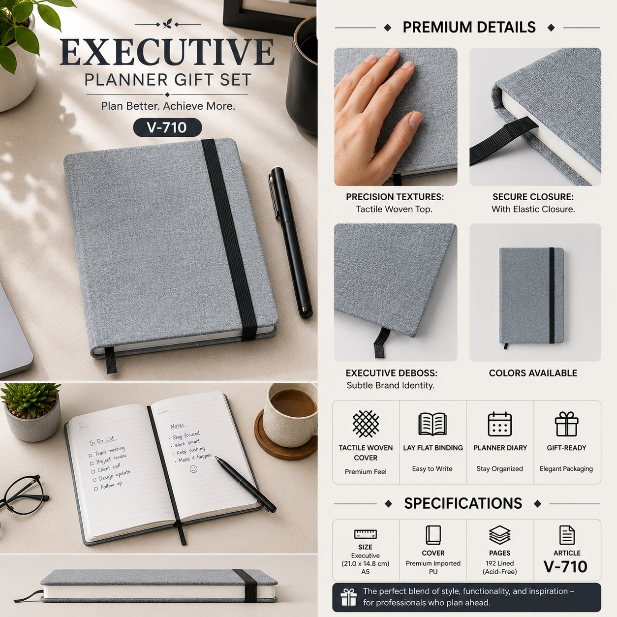 Executive Planner Gift Set V-710