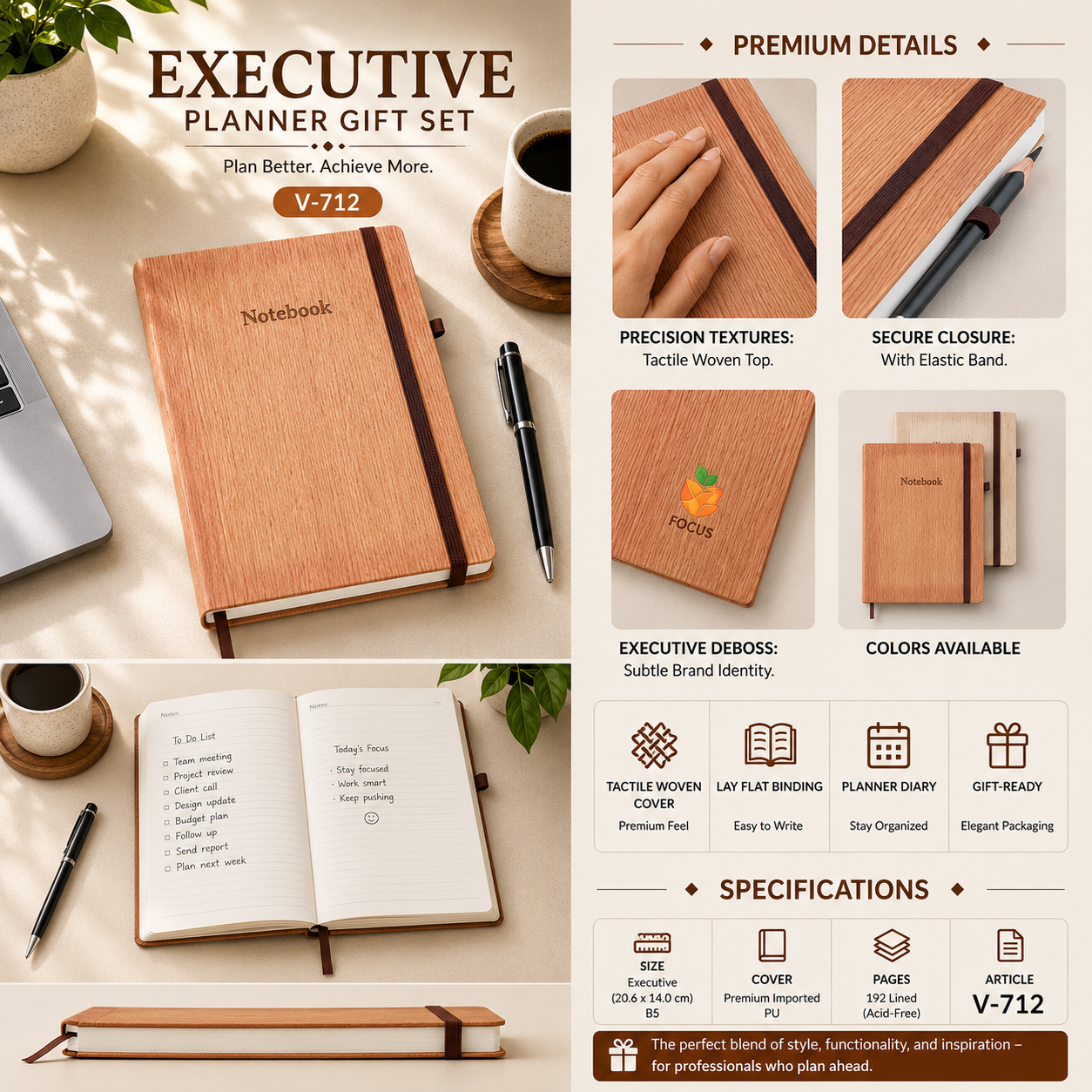 Executive Planner Gift Set V-712