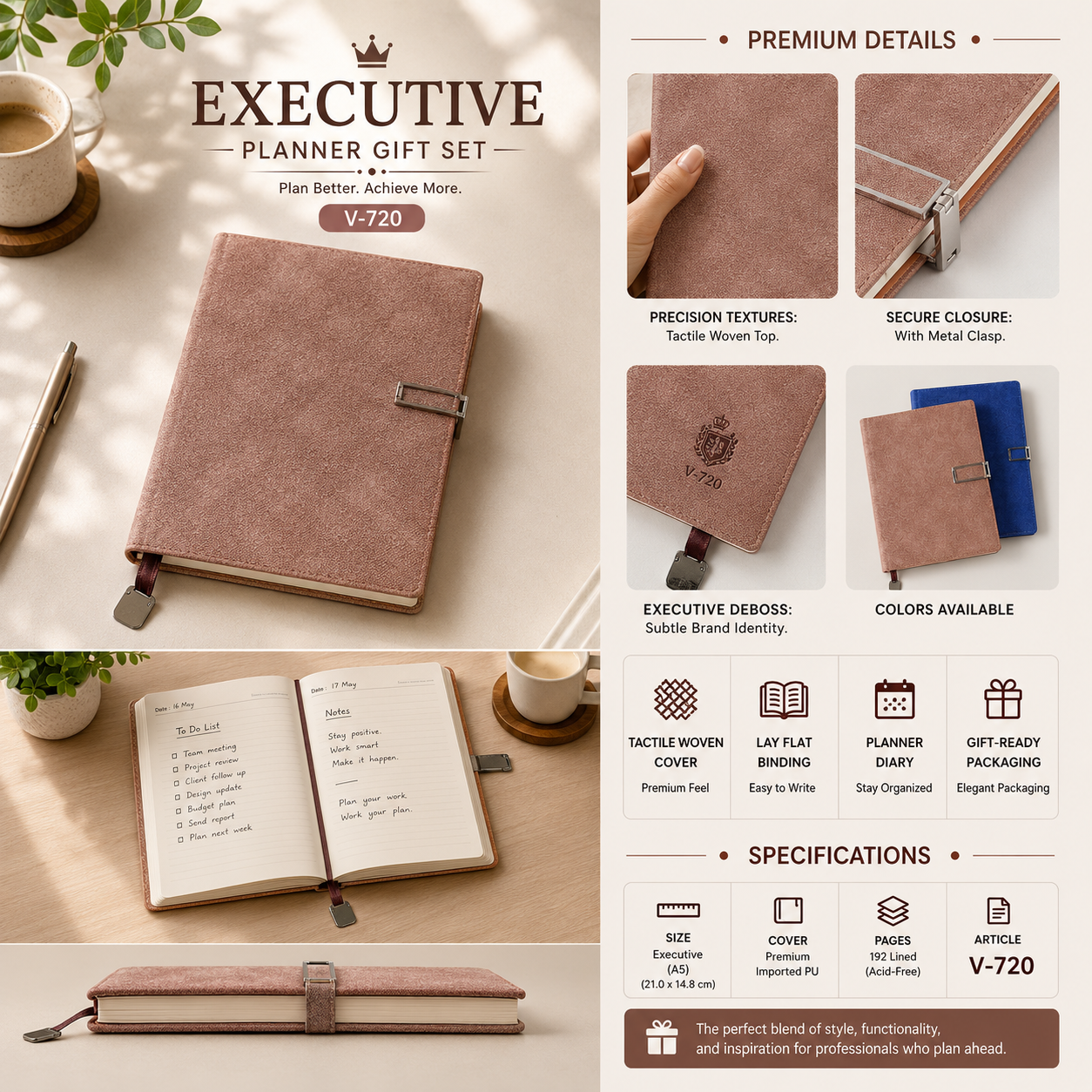 Executive Planner Gift Set V-720