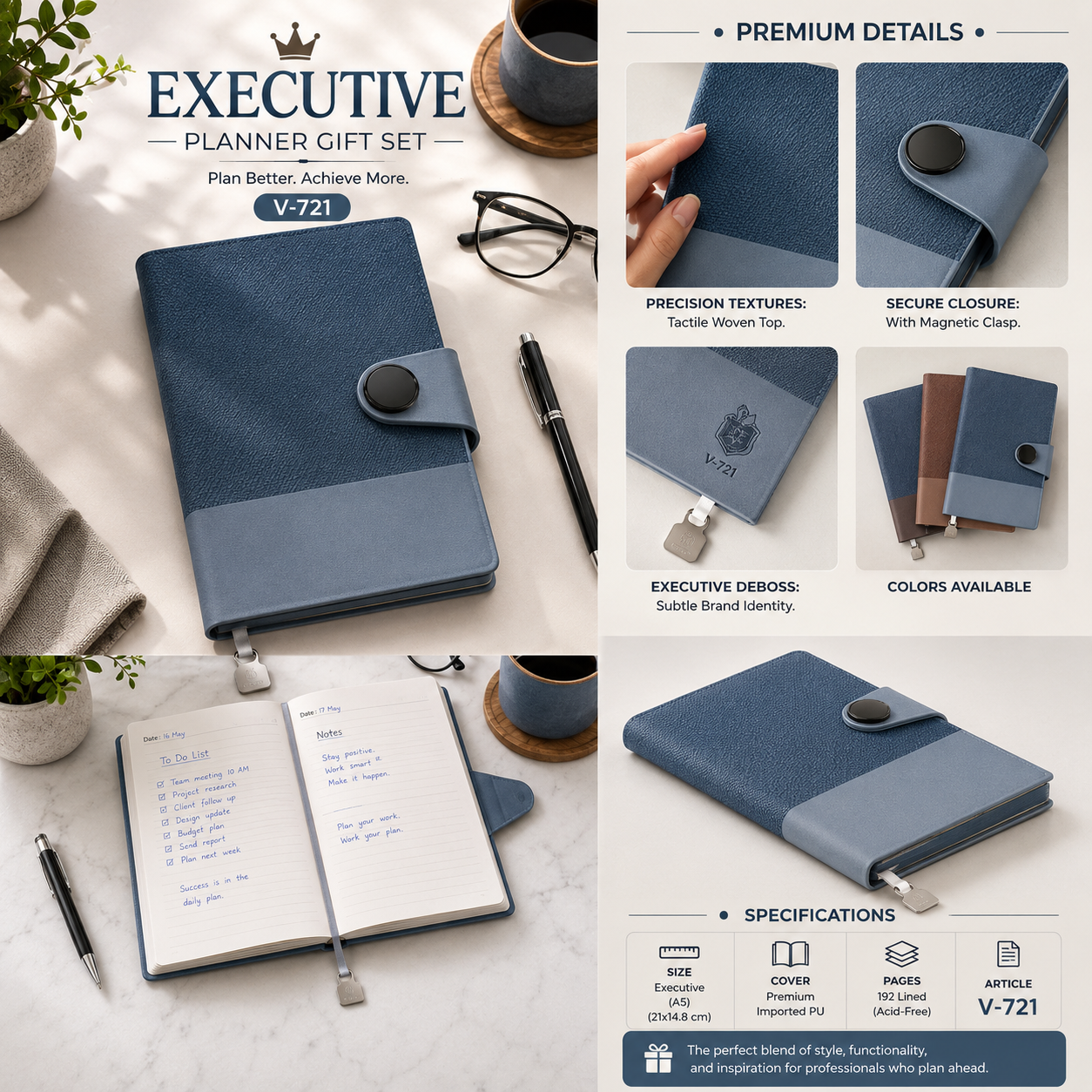 Executive Planner Gift Set V-721