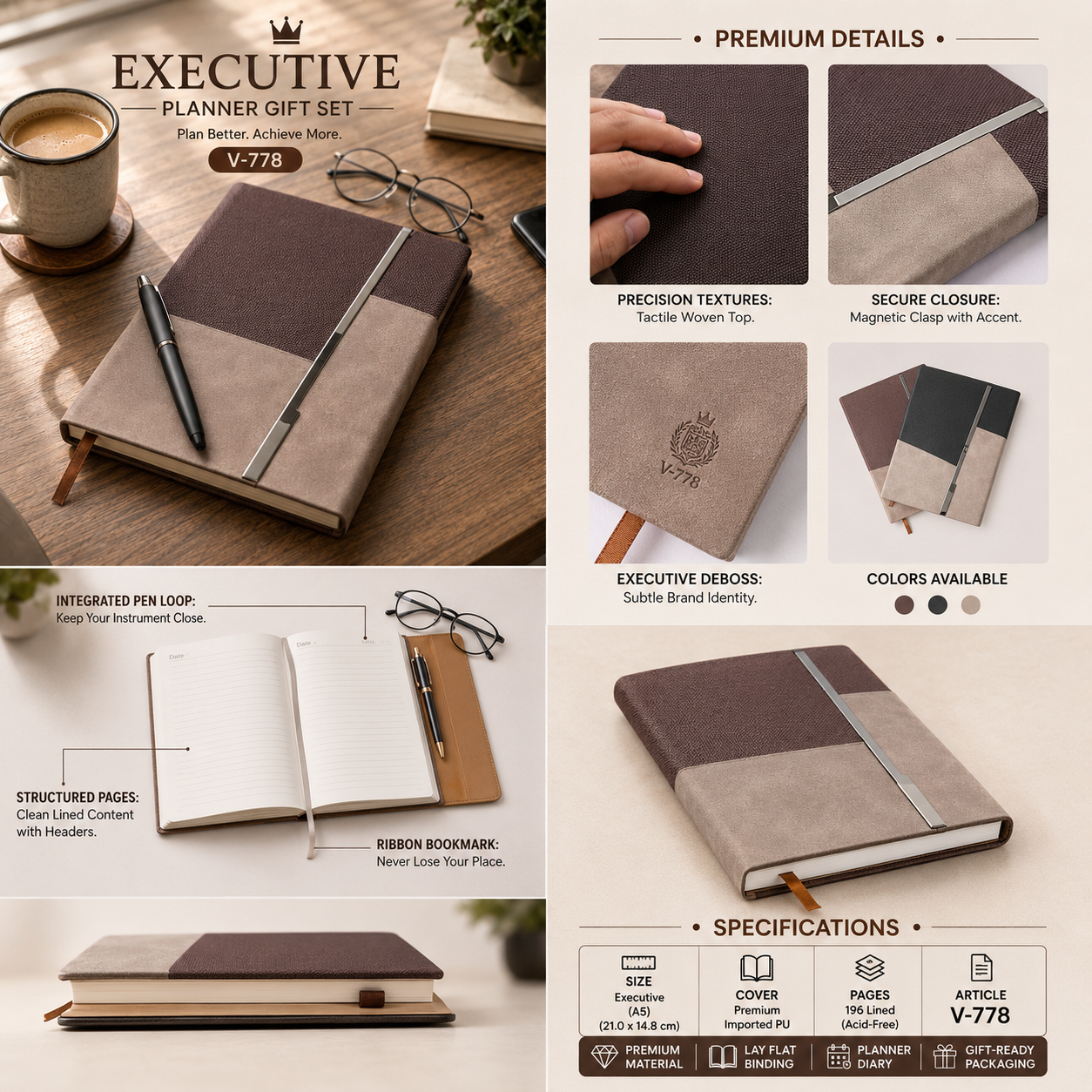 Executive Planner Gift Set V-778