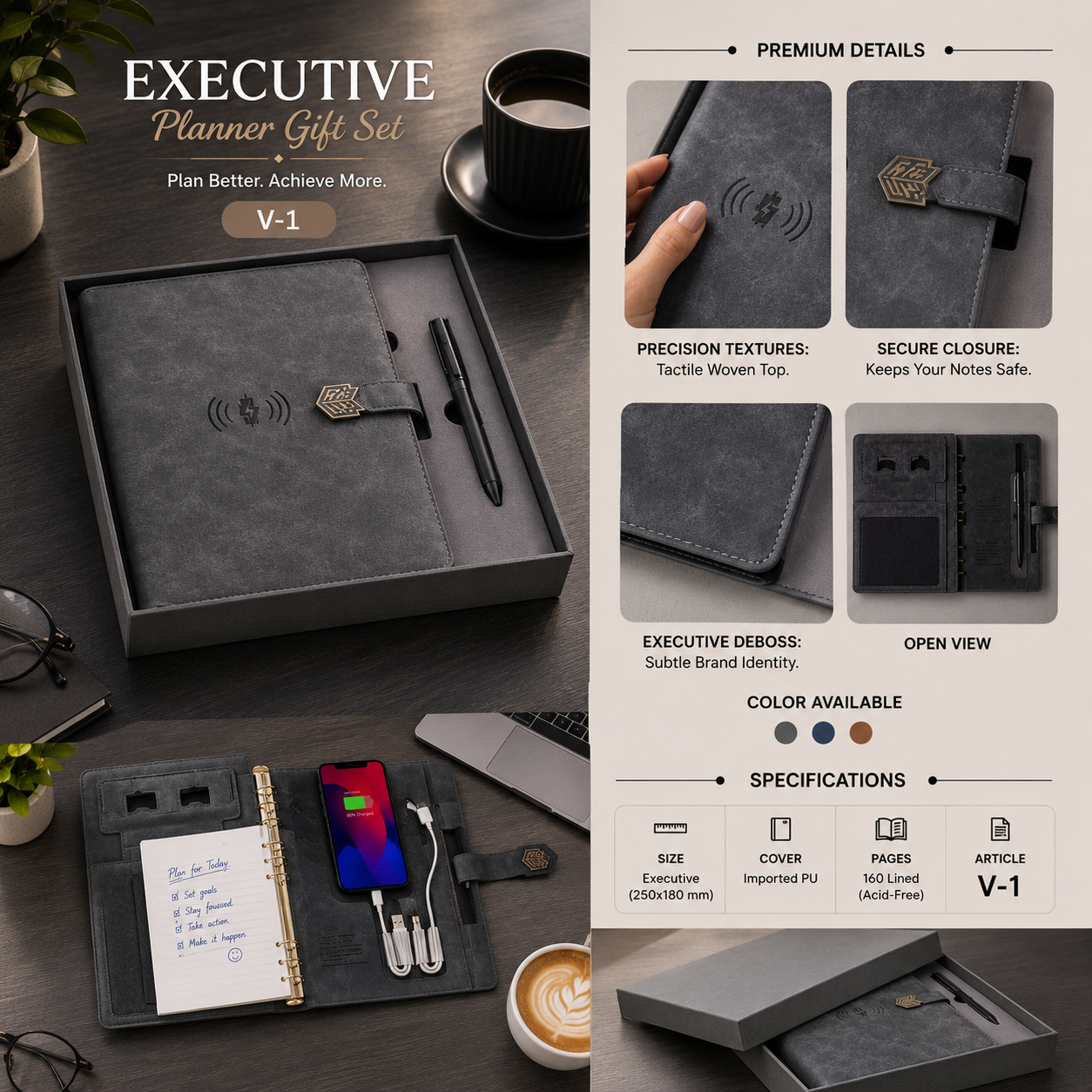 Executive Planner Gift Set V-1