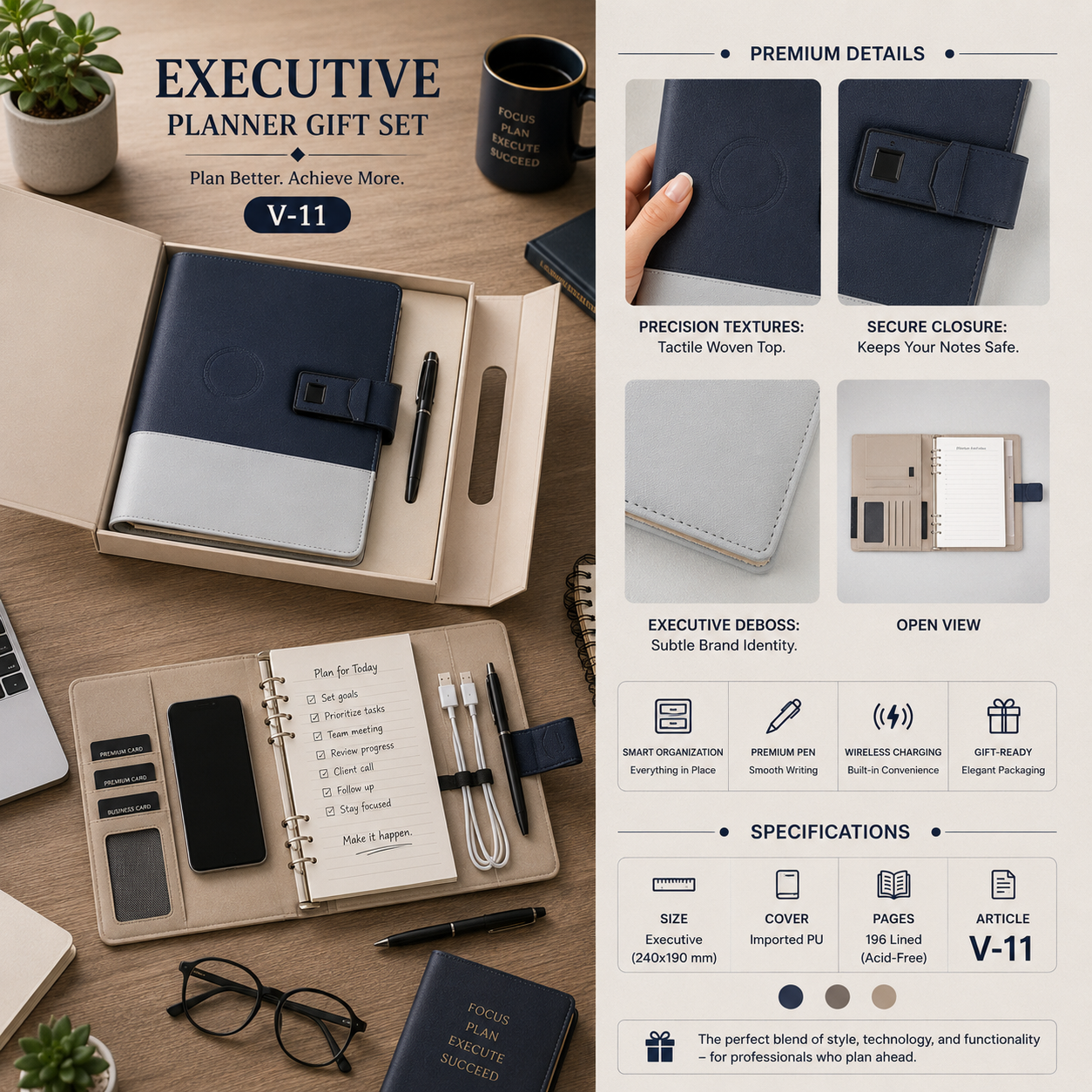 Executive Planner Gift Set V-11
