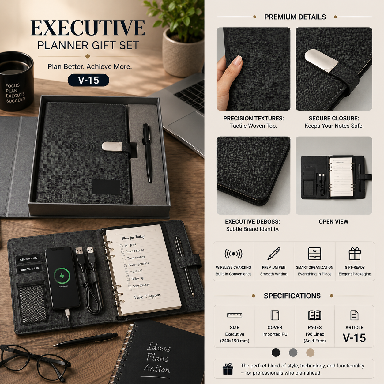 Executive Planner Gift Set V-15