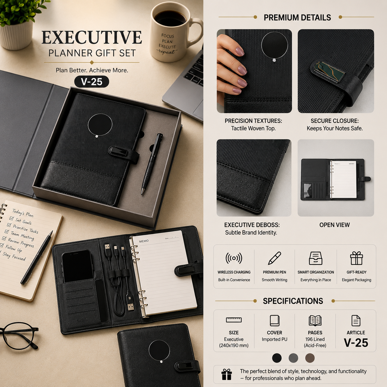 Executive Planner Gift Set V-25